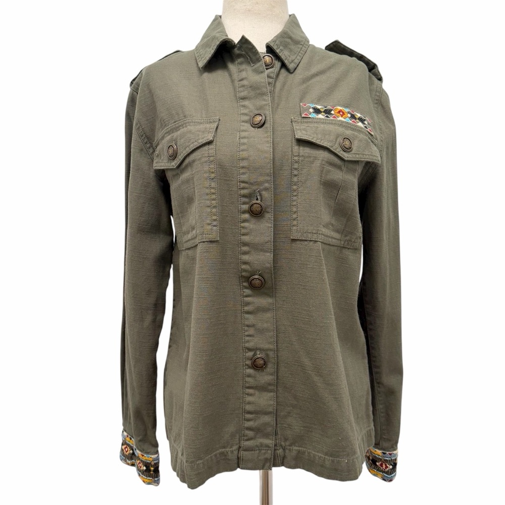 MKT Studio Veste Vetasina Khaki Button Up Jacket Size 38